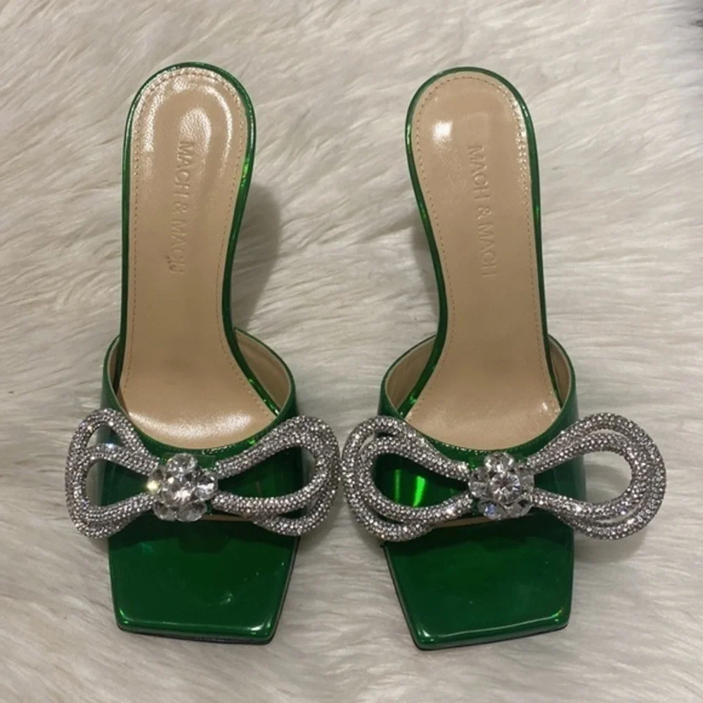New Mach & Mach Double Bow slide sandal size 36.5EU - Picture 2 of 12